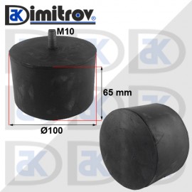 Антивибрационен тампон М10 х Ø100 х 65 mm